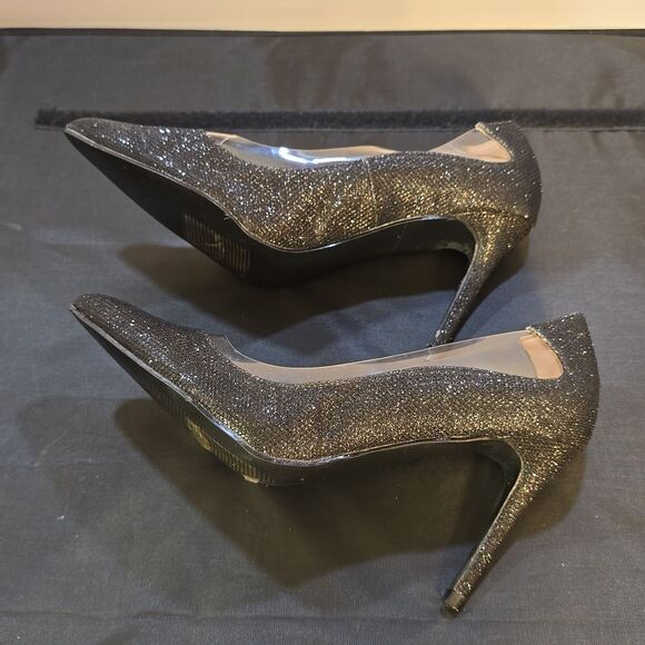 BRAND NEW RAMPAGE POINTED TOE SEQUINS HIGH HEEL STILETTOS WOMEN"S SHOE - Picture 13 of 15